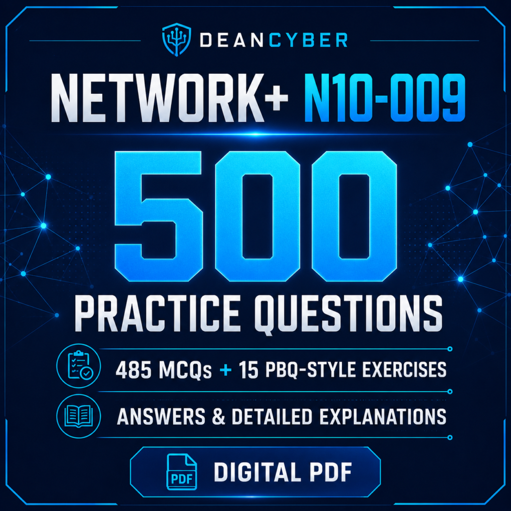 Network+ N10-009 500 practice questions PDF