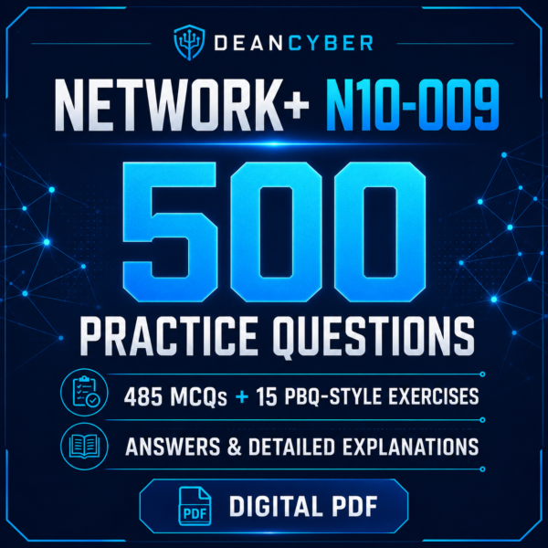 Network+ N10-009 500 practice questions PDF